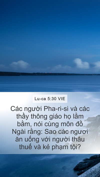 Lu-ca 5:30 VIE Bible Verse Image