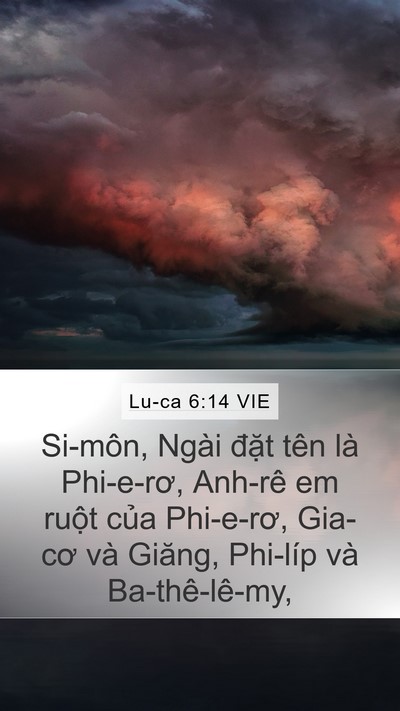 Lu-ca 6:14 VIE Bible Verse Image