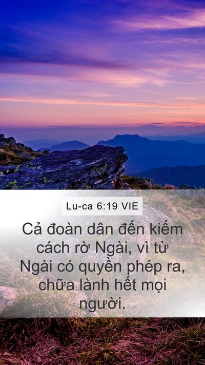Lu-ca 6:19 VIE Bible Verse Image