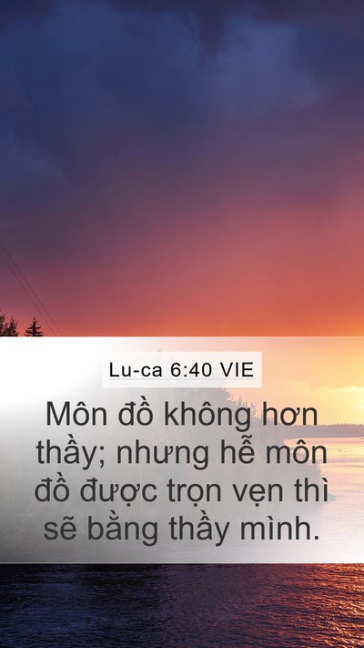 Lu-ca 6:40 VIE Bible Verse Image