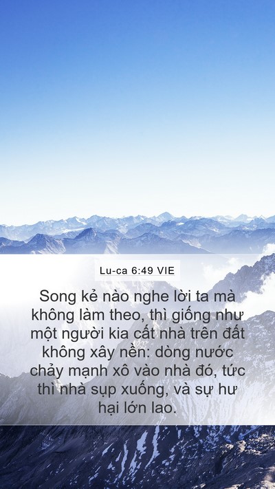 Lu-ca 6:49 VIE Bible Verse Image