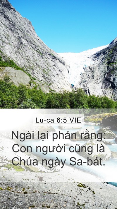 Lu-ca 6:5 VIE Bible Verse Image