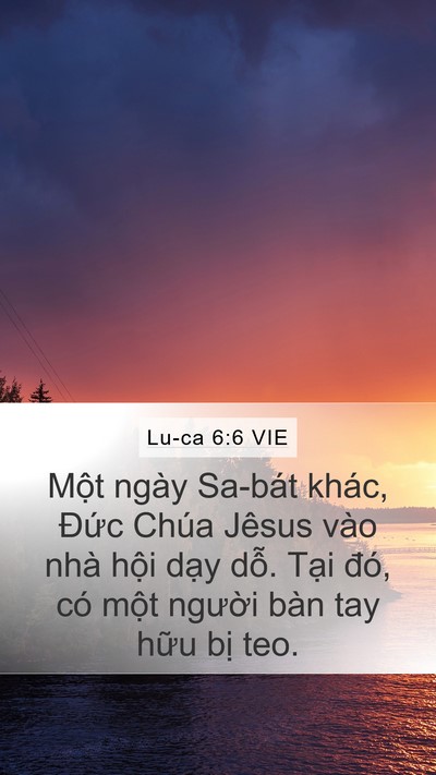 Lu-ca 6:6 VIE Bible Verse Image