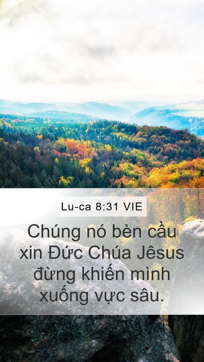 Lu-ca 8:31 VIE Bible Verse Image
