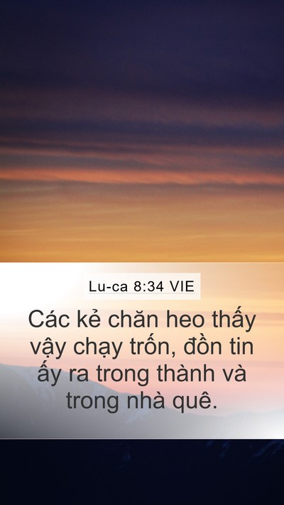 Lu-ca 8:34 VIE Mobile Phone Wallpaper - Các kẻ chăn heo thấy vậy chạy trốn, - Mobile Bible Verse Wallpaper