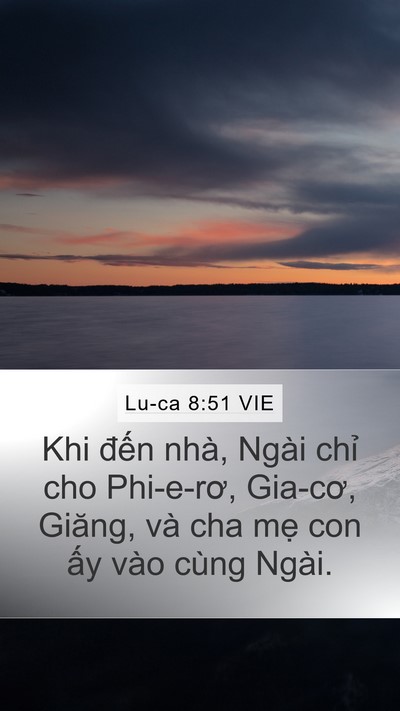 Lu-ca 8:51 VIE Bible Verse Image