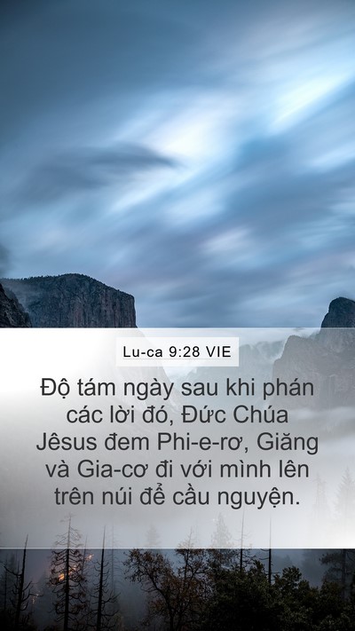Lu-ca 9:28 VIE Bible Verse Image