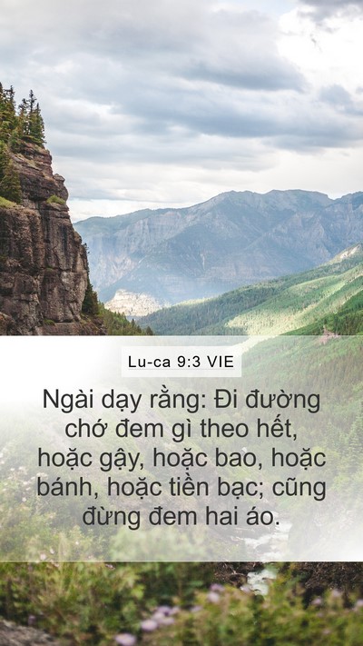 Lu-ca 9:3 VIE Bible Verse Image