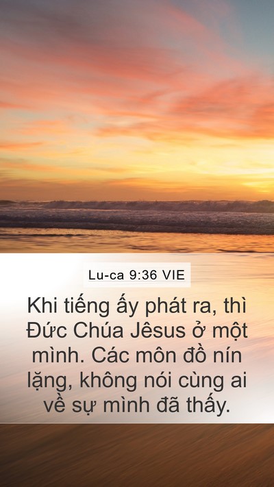 Lu-ca 9:36 VIE Bible Verse Image