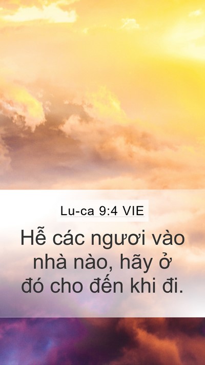 Lu-ca 9:4 VIE Bible Verse Image