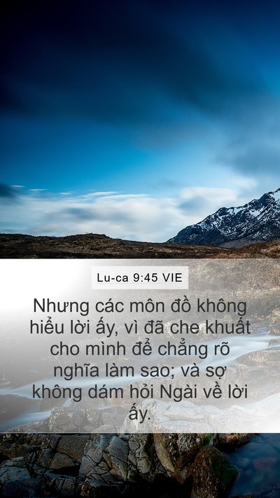 Lu-ca 9:45 VIE Bible Verse Image