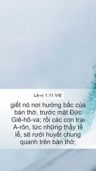 Lê-vi 1:11 VIE Bible Verse Image