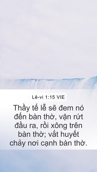 Lê-vi 1:15 VIE Bible Verse Image