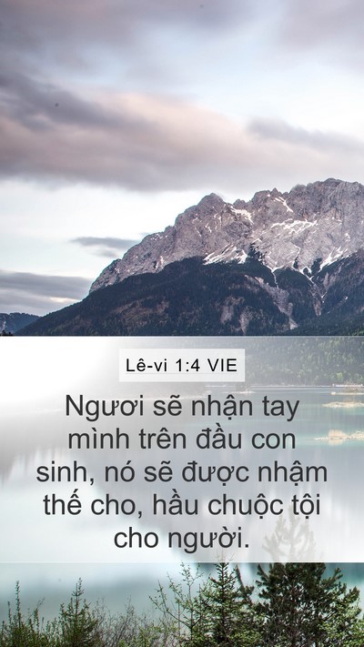 Lê-vi 1:4 VIE Bible Verse Image