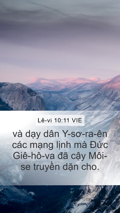 Lê-vi 10:11 VIE Bible Verse Image
