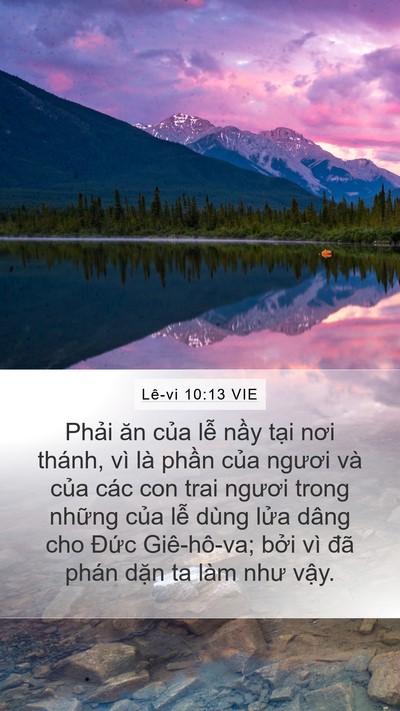 Lê-vi 10:13 VIE Bible Verse Image