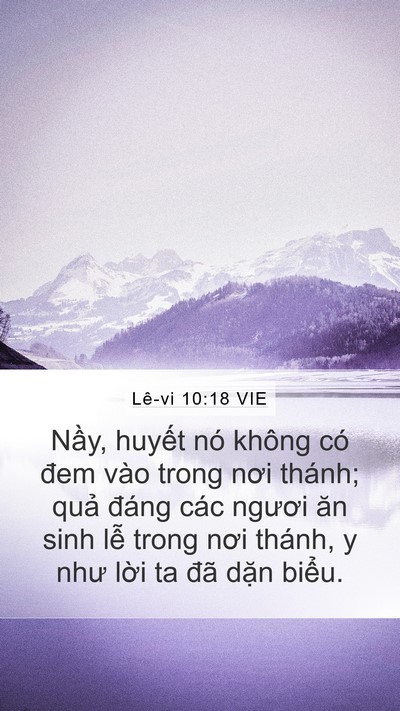 Lê-vi 10:18 VIE Mobile Phone Wallpaper - Nầy, huyết nó không có đem vào trong - Mobile Bible Verse Wallpaper