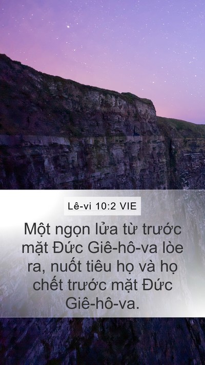 Lê-vi 10:2 VIE Bible Verse Image