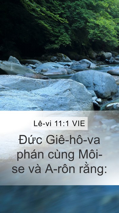 Lê-vi 11:1 VIE Bible Verse Image