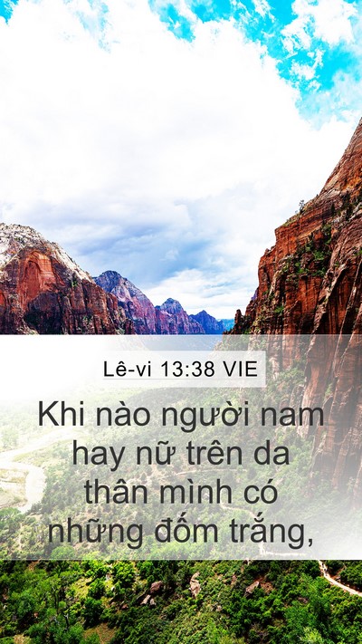 Lê-vi 13:38 VIE Mobile Phone Wallpaper - Khi nào người nam hay nữ trên da thân - Mobile Bible Verse Wallpaper