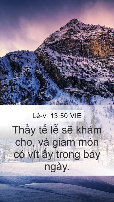 Lê-vi 13:50 VIE Bible Verse Image