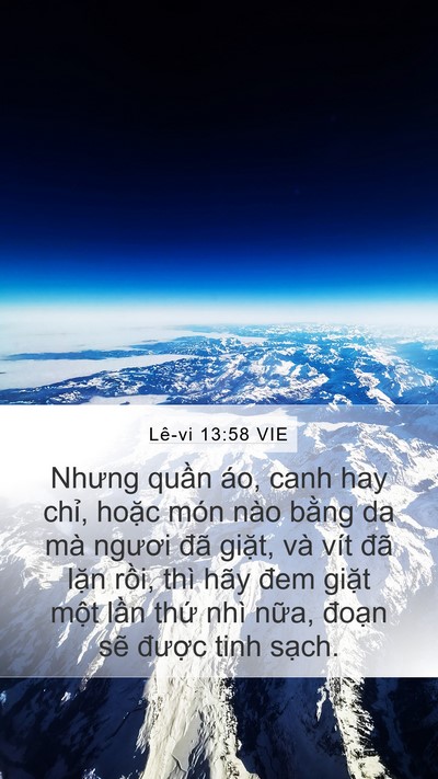 Lê-vi 13:58 VIE Mobile Phone Wallpaper - Nhưng quần áo, canh hay chỉ, hoặc món - Mobile Bible Verse Wallpaper