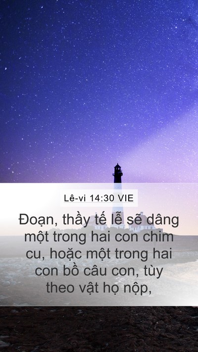 Lê-vi 14:30 VIE Bible Verse Image