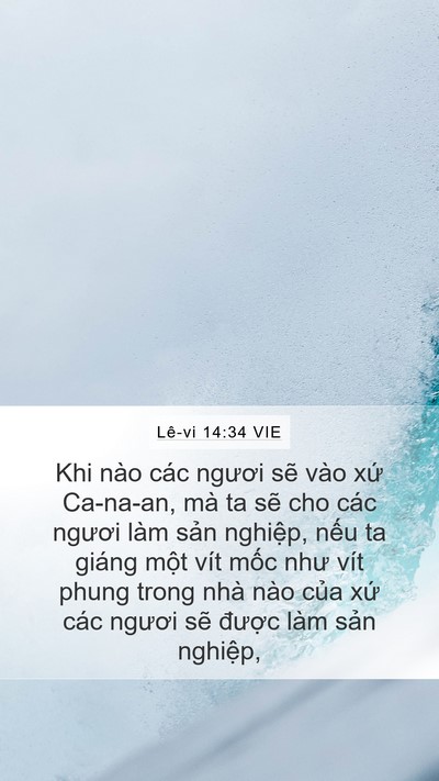 Lê-vi 14:34 VIE Bible Verse Image