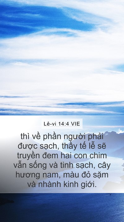 Lê-vi 14:4 VIE Bible Verse Image