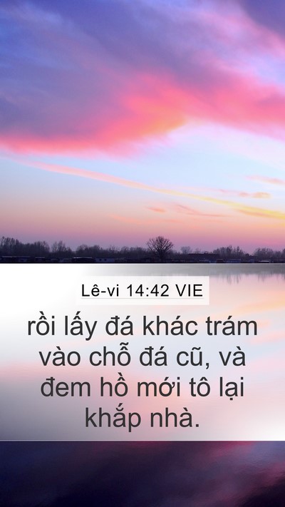 Lê-vi 14:42 VIE Mobile Phone Wallpaper - rồi lấy đá khác trám vào chỗ đá cũ, - Mobile Bible Verse Wallpaper
