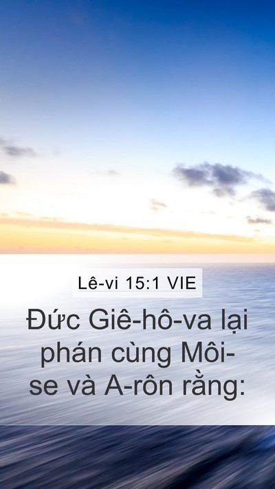 Lê-vi 15:1 VIE Bible Verse Image