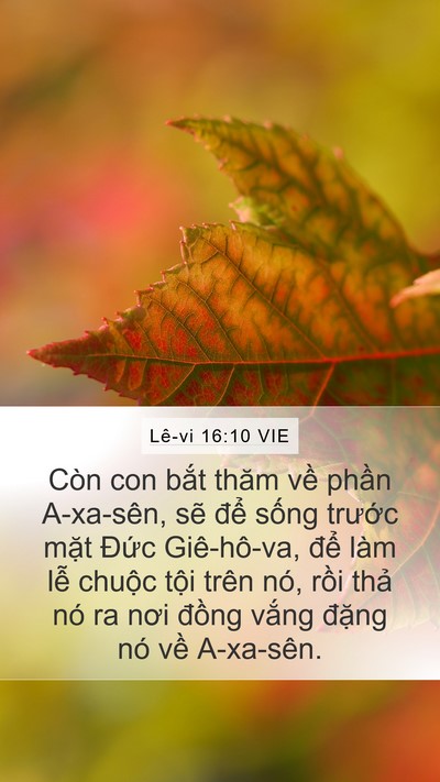 Lê-vi 16:10 VIE Bible Verse Image