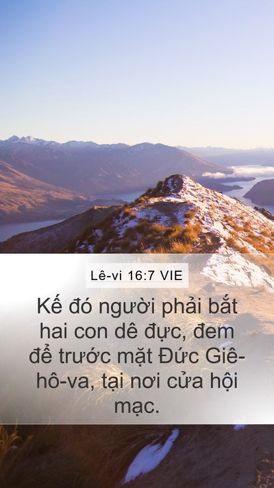 Lê-vi 16:7 VIE Mobile Phone Wallpaper - Kế đó người phải bắt hai con dê - Mobile Bible Verse Wallpaper