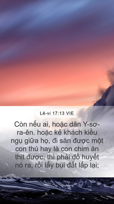Lê-vi 17:13 VIE Bible Verse Image