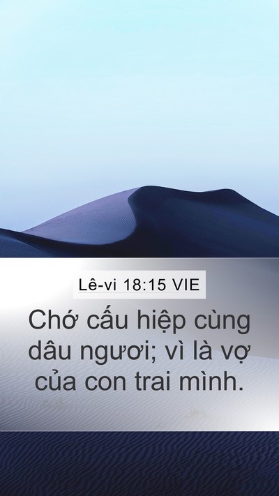 Lê-vi 18:15 VIE Bible Verse Image