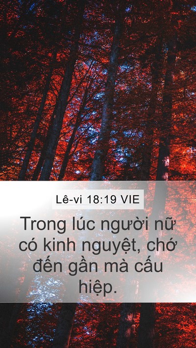 Lê-vi 18:19 VIE Bible Verse Image