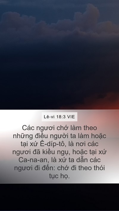 Lê-vi 18:3 VIE Bible Verse Image