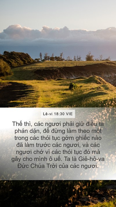Lê-vi 18:30 VIE Bible Verse Image