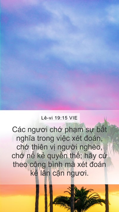 Lê-vi 19:15 VIE Bible Verse Image