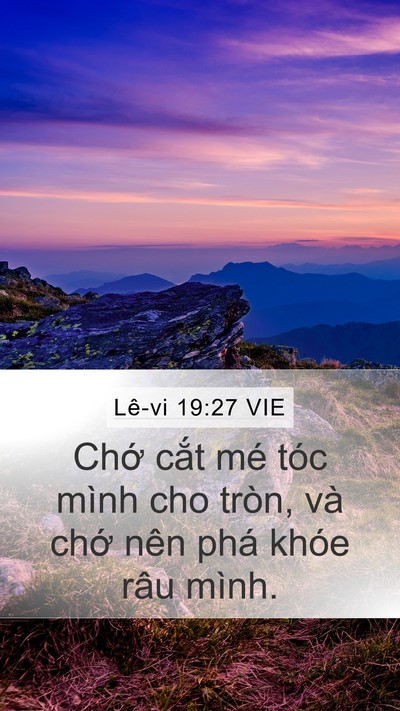 Lê-vi 19:27 VIE Bible Verse Image