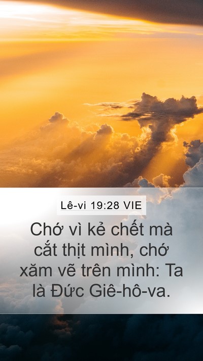 Lê-vi 19:28 VIE Bible Verse Image