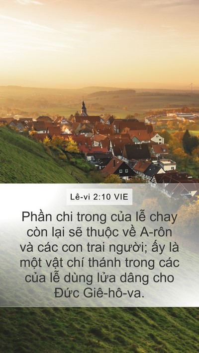 Lê-vi 2:10 VIE Bible Verse Image
