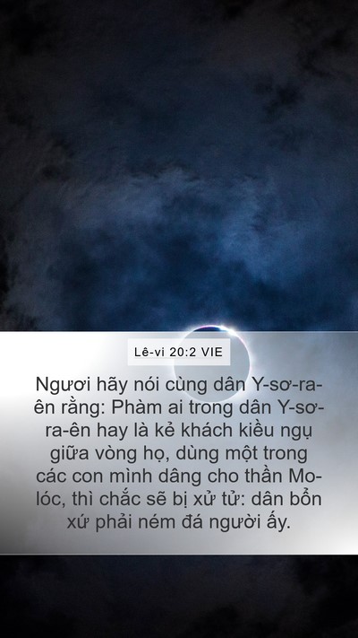 Lê-vi 20:2 VIE Bible Verse Image