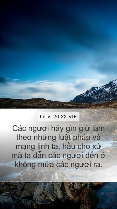 Lê-vi 20:22 VIE Bible Verse Image