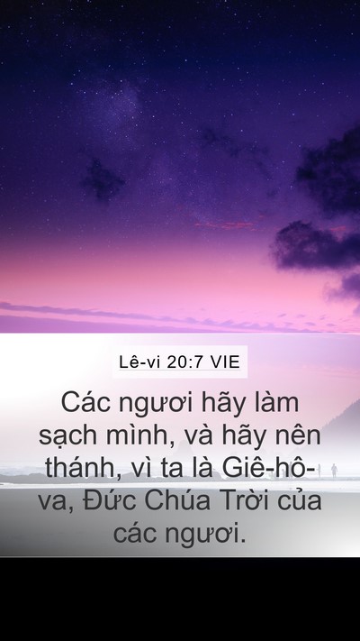 Lê-vi 20:7 VIE Bible Verse Image