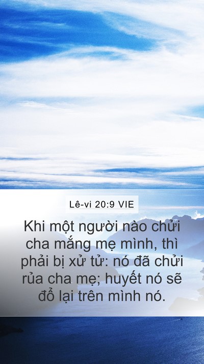 Lê-vi 20:9 VIE Bible Verse Image