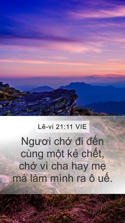 Lê-vi 21:11 VIE Bible Verse Image