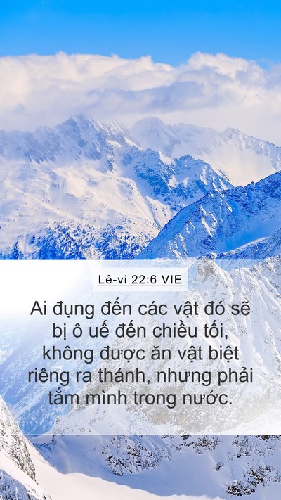 Lê-vi 22:6 VIE Bible Verse Image