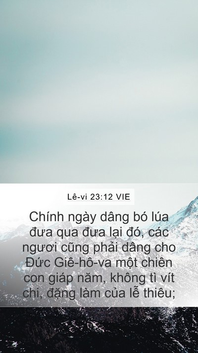 Lê-vi 23:12 VIE Bible Verse Image