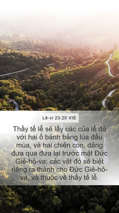 Lê-vi 23:20 VIE Bible Verse Image